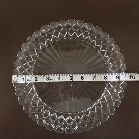 Waterford Waffle Plate by Anchor Hocking. 
91/2” See Pictures for Measurement. - Picture 3 of 3
